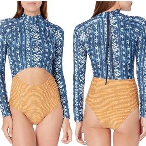 Rip Curl Surf Shack Cheeky Coverage Long Sleeve L